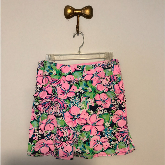 Lilly Pulitzer Luxletic Maryana High Tide Navy Tall Order Golf Skort - Small - Picture 1 of 13